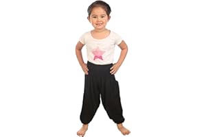 Lofbaz Bebé Pantalones Harem Cintura Alforzada Bohemio Aladdin Pantalones