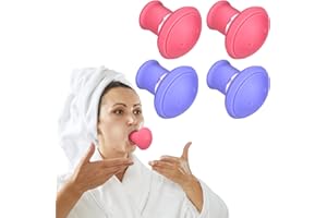 Harrycle 4 Pieces Face Exerciser Facial Yoga for Skin Tighten Firm Jaw ExercisercReducer Double Chin Breathing Device Neck Toning Face Slimming Trainer Tool for Women Lift Skin and Tone