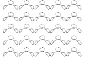 QUARKZMAN 25 Piezas Abrazaderas de Resorte de Tubo de Manguera de Línea de Combustible, 5mm Diámetro Interno 304 Acero Inoxidable Abrazaderas de Resorte de Tubo de Agua