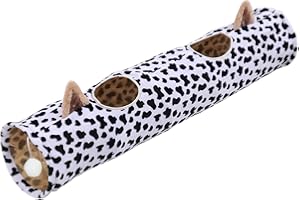 Katzentunnel Vielseitiges Katzenspielzeug Rascheltunnel Faltbar Spieltunnel Knisternder Grau 120 * 25.5cm Cat Tunnel Joy for All Katze