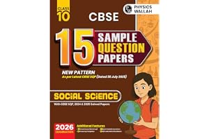 PW CBSE Sample Paper Class 10 2025-26 Social Science 15 New-Pattern Papers per Subject + 111 most probable question Solved & Unsolved Paperback 13 August 2025