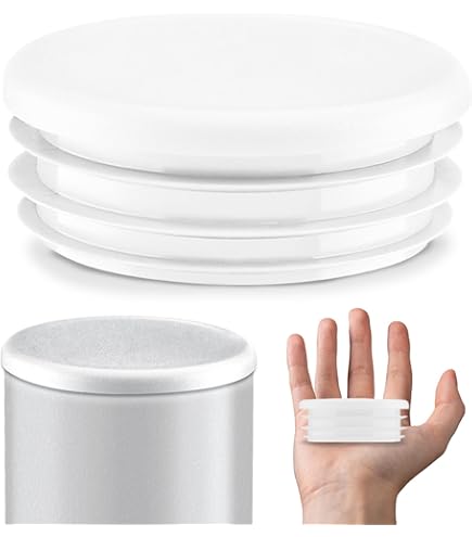 Tappi Terminali Rotondi 90mm Nero - Set Da 4 Pezzi Per Tubi, Protezione Estremità Con Sistema A Lamelle - Foto 6