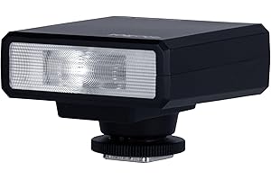Rollei Mini Flash 12s enfichable, Hot-Shoe Multi-Compatible pour Tous Les modèles d'appareils Photo, Puissance de 10 Watts, Nombre Guide 12, Mode Automatique et Manuel, Ultra Compact et léger, 110