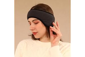 ‎SONEW Nauszniki z redukcją Hałasu, Regulowane Nauszniki z redukcją Hałasu do Snu, Nauki, Podróży - Wygodne Dopasowanie, materiał Bawełniany (BLACK)