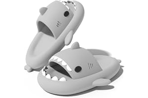 KINENGXI Ciabatte Squalo per Ragazzi e Ragazze Bambini Morbidi Pantofole da Bagno Comode da Mare Spiaggia Bagno Doccia Piscina Antiscivolo Shark Slides Slippers Estive Sandali
