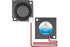 WINSINN Ventilador de 30 mm, 12 V, 3010, doble rodamiento de bolas, 30 x 10 mm, turbina turbo – alta velocidad (paquete de 2 unidades)