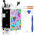 Yodoit for iPhone 6s Screen Replacement White With Home Button, Front Camera, Earpiece Speaker, LCD Display Touch Digitizer Assembly + Repair Tool, Screen Protector