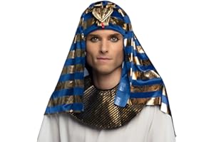 Boland - Sombrero Faraón, tocado rey egipcio para adultos, festival, carnaval, fiesta temática