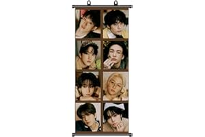 BESOISER Stray Kids Poster Stray Kids Rollbild StrayKids, articolo per fan StrayKids Scroll Poster, decorazione di compleanno, tessuto per decorazione da parete, 70 x 30 cm