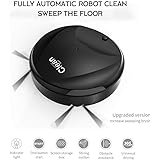 lesgos Robot Vacuum Cleaner, 3 in 1 Automatic USB Rechargeable Smart Sweeping Machine with Mopping&Sweeping Avoidance Obstacles Strong Suction Super Quiet Floor Sweeper for Pet Hair,Hard Carpets