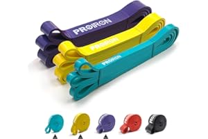 PROIRON Bandes Élastique de Résistance - Bande Elastique Fitness pour tractions, Crossfit, Dips,Traction Assistée, Pilates，Aide aux pullups ou au soulevé de Poid