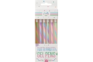 Tinc Tutti Frutti Gel Pens, Set of 6, cute pens for creating colourful handwriting, great for invites and occasion cards