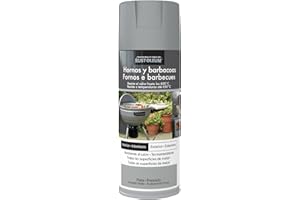 Rust-Oleum Hornos y Barbacoas pintura en spray resistente al calor Mate Plata 400ml