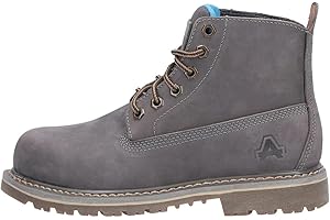 Amblers Safety Womens AS105 Mimi Leather Safety Boots (6 UK) (Grey)