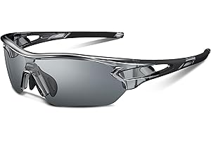 BEACOOL Occhiali da Sole Sportivi Polarizzati Uomo Donna Adolescente Ciclismo Baseball Militare Running Driving Pesca Golf Motocicletta Tac UV400