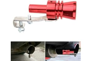 RILOER LanCo Turbo Whistle Exhaust Pipe BOV Blow off Simulator Valve Aluminum Red