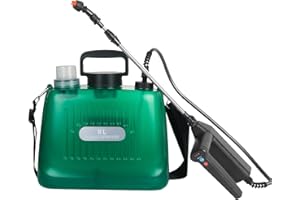 FANMURAN Pompa Elettrica per Liquidi 8L Pompa Irroratrice a Batteria Spruzzatore a Spalla a Batteria Ricaricabile per Piante Nebulizzatore Elettrico per Giardino Frutteto (7.4V 3 Velocità Verde)