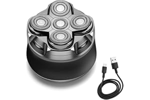 BEST DIRECT MAXILISSE Head Shaver – Rasoio Elettrico per Testa Uomo 5 Testine Fluttuanti | Macchina da Barba Ricaricabile Senza Fili, Ergonomica, Lame in Acciaio Inossidabile