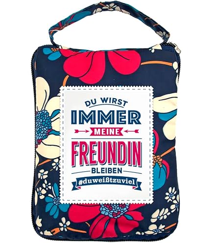 History & Heraldry Top Lady Tasche 'NINA' – Personalisiert, Faltbar, 40x40 Cm, Mit Blumenmuster, Für Einkauf, Strand & Sport