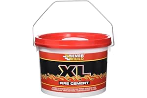 Everbuild – XL Fire Cement – Ready Mixed – Resistant to Temperatures Up to 1250˚C – Buff – 5kg