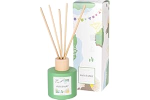 ‎AVA & MAY AVA & MAY Ibiza Duftstäbchen (100ml) – Handgemachter Raumduft Diffuser mit fruchtigem Duft nach Mandarine, Limette und Vanille – Duft mit Sommergefühl
