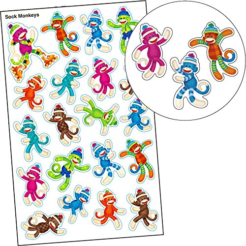 German Trendseller® - Sticker Set Affen ┃ - Affen Sticker Stoff - Socken - ┃ Kindergeburtstag ┃ Sticker im Set für Kinder