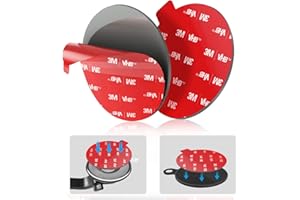 volport Very Strong Sticky Adhesive, 2.76in/70mm Dashboard Pad Mounting Disk Adhesive Replacement Kit, Double Sided Stickers for Suction Cup Dashboard Phone Holder & Windshield Car Mount 2 Pack