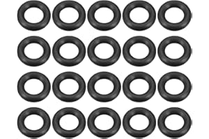 M METERXITY 20pz Gomma nitrilica O-ring - Sigillatura Guarnizioni Applicare a Idraulica (15x8x3,5mm, Nero)