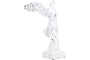 Zerodis Statue de la Victoire Ailée de Samothrace, Sculpture de la Déesse, Sculpture de la Déesse Grecque de la Victoire en Résine avec Patin Antidérapant pour la Décoration