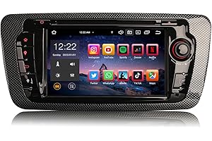 Erisin 7 Zoll 8-Kern 4GB RAM+64GB ROM Android 12 Autoradio mit Navi GPS Für Seat Ibiza Unterstützt Bluetooth 5.0 Wireless Carplay Android Auto WiFi DAB+ DSP USB RDS OBD2 Canbus DVB-T2 4G-Modul FM CD