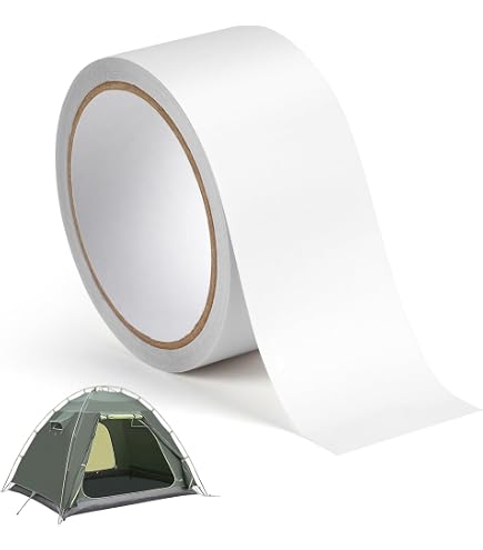 Zelt Reparatur Bügelstoff hellgrau Wasserdicht 34x12 cm Baumwolle Zeltstoff Sport & Freizeit
