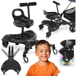 Chariot De Transport AddPlus Pliable - Frein Et Toit Solaire - Charge 80 Kg