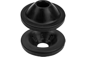 QLZOZB - 2pcs Rear Upper Coil Spring Isolator for Jeep Wrangler JK JKU 2007-2018 Replace 52059999AC, Rubber Rear Coil Spring Insulators (Fitment Height)