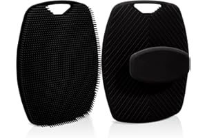 ROW&KEEP Weicher Körperschrubber aus Silikon für Männer, Premium-Silikonschrubber für die pflegende Reinigung und das Peeling Ihrer Haut, Soft Silicone Body Scrubber for Men