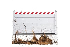 Barrera Movil Contra Inundaciones Barrera Contra Inundaciones para Puertas Barrera Anti Inundaciones para Puertas Barrera de Protección Contra Inundaciones Reutilizable HXQSL(105x40cm)