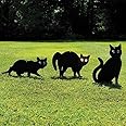 Garden Mile Black Powder Coated Metal Cat Repellent Garden Ornaments (Bird, Animal, Fox Humane Pest Control) Bird Scarers Wild Garden Animal Repeller Bird Deterrent Outdoor Party (Pack of 3)