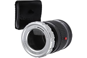 GAIN EXPRESS Tragbar 10x Vergrößerung Lupe mit 30mm Objektiv, LED- und UV-Licht für Präzise Messung von Klein Objekte Zum Beispiel Schmuck, Textilien, Münzen und Briefmarken