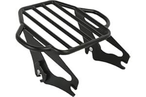 XMT-MOTO Porte-Bagages Amovible pour Deux Personnes, Compatible avec Harley Touring, Road King, Street Glide, Electra Glide, Ultra Classic, Road Glide à partir de 2009