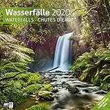 Wasserfälle 2020, Wandkalender / Broschürenkalender im Hochformat (aufgeklappt 30x60 cm) - Geschenk-Kalender mit Monatskalendarium zum Eintragen by Ackermann Kunstverlag