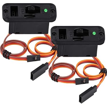 LED RC Schalter Heavy Duty – 60-Core-Anschluss Für Servo, ESC Und Empfänger, Mit LED-Anzeige
