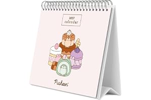 Grupo Erik Pusheen Cat Desk Calendar 2027 UK - Kawaii Gifts, Merchandise | Official Pusheen Calendar 2027 | 12 Month Desktop Calendar 2027 Month to View, Weekly Desk Planner