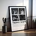 Craft Maniacs TRAVIS S 4 BLK COLLAGE A4 FRAMED MATT LAMINATED POSTER FOR ROOM DECOR & GIFTING