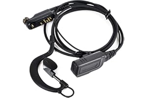 HYS Auricolare a forma di G compatibile con radio bidirezionale Hytera HYT PD600 PD602 PD605 PD662 PD665 PD680 PD682 PD685 X1e X1p