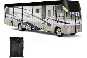 EXLECO Campingtrailerskydd, 7,5 x 3 m, husbil, skyddsskylt, vattentät, solbeständig, väderbeständigt skydd, resecamping, taks