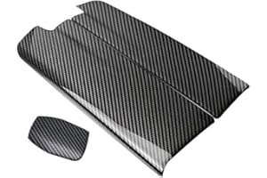 Donkivvy Carbon Fiber Center Armrest Box Cover Trim Fits for Mercedes-Benz E Class W212 2010-2015