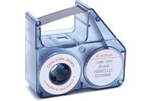 BINARDAT Ruban adhésif à transfert thermique pour imprimante NIIMBOT B18, 14 mm x 16 m, noir