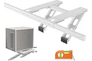 TEKSOME Halterung für Fenster-Klimaanlage | Universelle Fensterhalterung für Klimaanlagen | Keine Bohrmaschine, AC-Halterung, bis zu 220 Pfund, passend für EIN- oder zweiflügelige Fenster