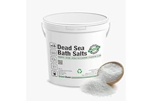 GROW CHEM Dead Sea Bath Salt,10Kg Bucket, Organic and Purest Quality, Unrefined and 100% Natural, Best for Good Sleep, Stress Relief, Bath, Beauty and Relaxing