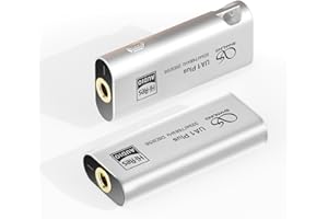 SHANLING UA1 Plus Headphone Amplifier, Portable USB DAC/AMP,Dual 43131 DAC,CT701 USB Receive Chip,Support Up to 768kHZ/32bit,DSD256,80mW@32Ω Output,Android app Control (Silver)