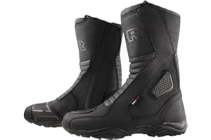VPR R35 Waterproof Touring Boots for Motorcycle Riders | Full Grain Leather Motorcycle boots, CE Approved, Side Zip, Wide Opening, All Weather Breathable Lining Motorbike Boots
